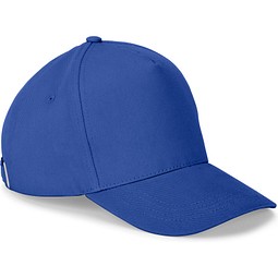 ASHTON. Kappe aus 100% Baumwolle (260gsm) mit 5 Segmenten, Königsblau