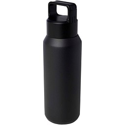 Astra 600 ml RCS-zertifizierte, kohlensäure geeignete Kupfer-Vakuum Isolierflasche aus recyceltem Edelstahl, schwarz