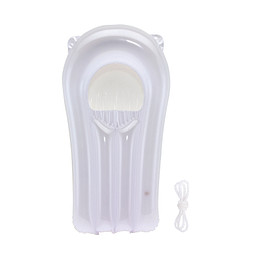 Aufblasbare Mini-Luftmatratze SPLASH, weiß