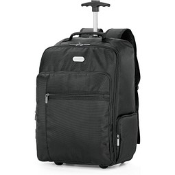 AVENIR. Laptop-Trolley-Rucksack 17'' aus 1680D und 300D Polyester, Schwarz