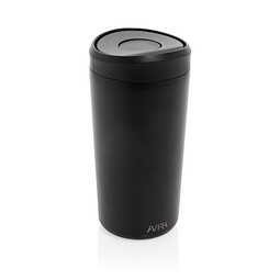 Avira Alix Klickbecher aus RCS rec. Stahl 400ml, schwarz