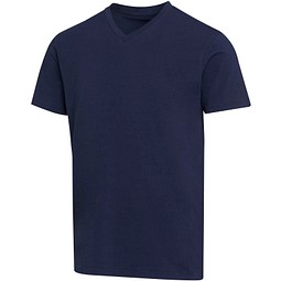 Balfour 200 g/m² Kurzärmeliges T-Shirt V-Ausschnitt Bio Baumwolle (OCS), unisex, navy, 3XL
