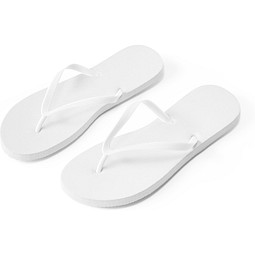 BALI L / XL. Flip-Flops mit vollständig veredelbaren Sublimationssohlen, Weiß