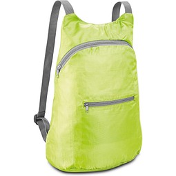 BARCELONA. Faltbarer Rucksack aus 210D Ripstop Polyester, Hellgrün