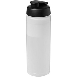 Baseline® Plus 750 ml Flasche mit Klappdeckel, transparent/schwarz