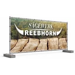 Bauzaunbanner PVC - bedruckbar mit Ihrem Wunschmotiv