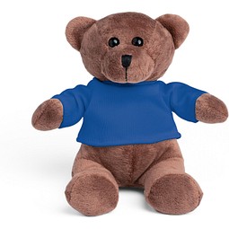 BEAR. Teddybär Plüschtier mit T-Shirt, Königsblau