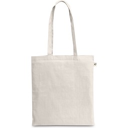 BEJA. Tasche aus 100 % recycelter Baumwolle (180 g/m²), Naturhell