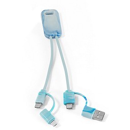BERNERS. Superschnelles 6-in-1-USB-Kabel aus recyceltem PET (100% rPET), Gemischt