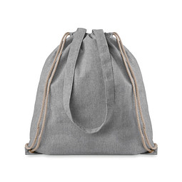 Beutel mit Kordelzug recycelt MOIRA DUO, Grau
