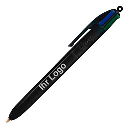 BIC® 4 Colours® 4-Farb-Kugelschreiber, schwarz
