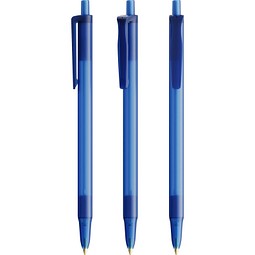 BIC® Clic Stic Softfeel Kugelschreiber Gefrostetes Dunkelblau Blaue Tinte