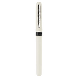BIC® Rollerball Grip Roller, schwarze Mine, weiß/chrom