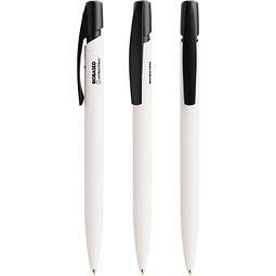 BIC® Media Clic BIO Based BGUARD™ Antibakterieller Kugelschreiber Weiß Blaue Tinte