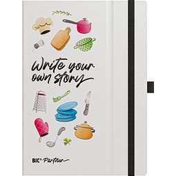 BIC® Partner A5 Hard Cover Weißes Liniertes Papier