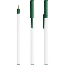 BIC® Round Stic® Ecolutions® ballpen Dunkelgrün Recycelt Blaue Tinte