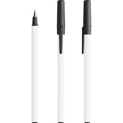 BIC® Round Stic® Ecolutions® ballpen Schwarz Recycelt Blaue Tinte