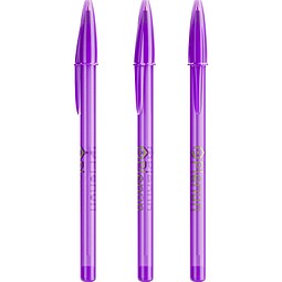 BIC® Style Ballpen Transparent Lila/ Transparent Lila/ Blaue Tinte