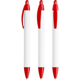 BIC® Wide Body Ecolutions® ballpen Gefrostetes Rot Blaue Tinte