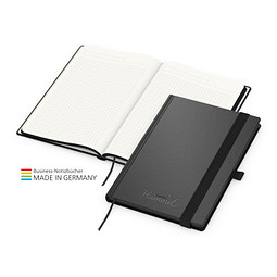 Geiger-Notes Black-Book Notizbuch green+blue, inkl. Druck, schwarz