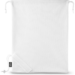 BOLZANO. Faltbare Tasche aus Mesh und 190T Polyester aus recyceltem (100% rPET), Weiß