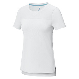 Borax Cool Fit T-Shirt aus recyceltem  GRS Material für Damen, weiss, M