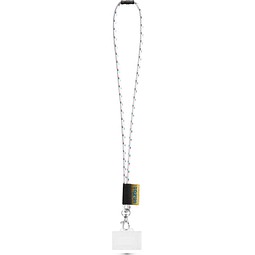 BRIDPORT. SET Lanyard NAUTIC Long (Ø 7 mm) mit 9 mm Auslösekarabiner, Ø 7 mm Sicherheitsverschluss und 91 x 68 mm starrem Ausweis-/Kartenhalter, 301 - Weiß