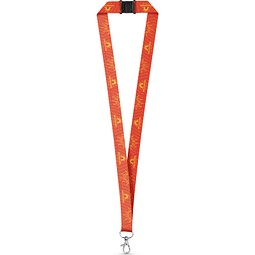BRISTOL. SET Lanyard SUBLIMATION Long II (20 mm) mit 20 mm Karabinerhaken und Sicherheitsverschluss, Weiß