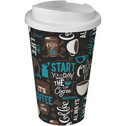 Brite-Americano® 350 ml Isolierbecher mit auslaufsicherem Schraubverschluss, weiss