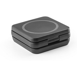 BROGLIE. Superschnelles 15W 4-in-1 magnetisches kabelloses Ladegerät aus Recyceltes ABS (100% rABS), Schwarz