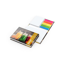 Geiger-Notes Haftnotiz-Set Brüssel Book Cover White Bestseller matt, inkl. Druck auf Einband, Haftnotizen unbedruckt weiß