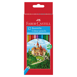 Faber-Castell Buntstifte-Set 12er Etui Castle