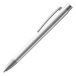 burger swiss pen® Kugelschreiber Delta-Premium, blaue Metallmine, silber-matt