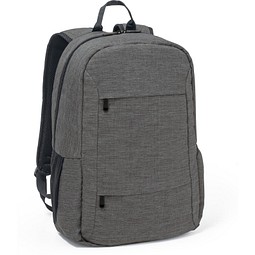 BUSINESS. Laptop-Rucksack aus 300D recyceltes Polyester, Dunkelgrau