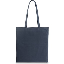 CAIRO. Tragetasche aus recycelter Baumwolle (70%) und polyester (30% rPET) (180 g/m²), Dunkelblau