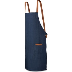 CARDAMOM. Schürze aus Baumwolle (80 % recycelt) und Polyester (20 % recycelt) (220 g/m²), Dunkelblau