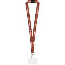 CARLISLE. Lanyard-Set SUBLIMATION Long II (20 mm) mit 20 mm Karabinerhaken, Sicherheitsverschluss und stabilem Ausweis-/Kartenhalter 91 x 68 mm, 301 - Weiß