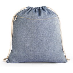 CHANCERY. Turnbeutel mit recycelter Baumwolle (70%), Polyester (30% rPET) (140 g/m²), Blau