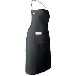 CHIVES. Schürze aus Baumwolle und Polyester (150 g/m²), Schwarz