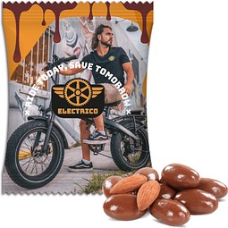 ChoViva Dragierte Mandeln, 10 g, weiße kompostierbare Folie, inkl. Druck