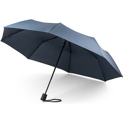 CIMONE. Faltbarer Regenschirm aus recyceltem Polyester (100% rPET) 190T Pongé mit automatischer Öffnung, Blau