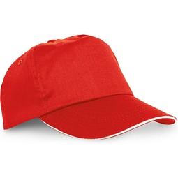 CLAIRE. Kappe aus 100% Polyester, Rot