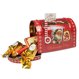 CONFISERIE HEIDEL Weihnachts-Mailbox, rot