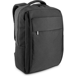 COVENTRY. Gepolsterter Laptop-Rucksack aus 300D recyceltem hochdichtem Polyester und 210D recyceltem Polyesterfutter 15.6", Dunkelgrau