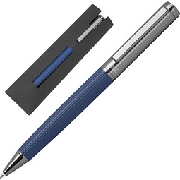 CrisMa Kugelschreiber mit geriffelter Griffzone SIENNA, dunkelblau