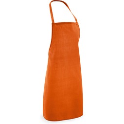 CURRY. Schürze aus Baumwolle und Polyester (180 g/m²), Orange