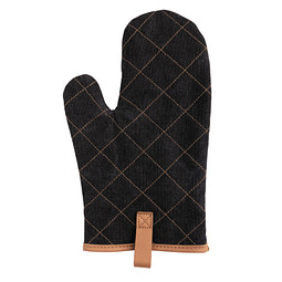 XD COLLECTION Canvas Ofenhandschuh Deluxe, schwarz
