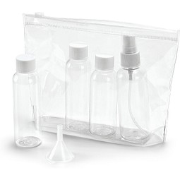DENIRO. Transparente Kulturbeutel PVC, Transparent