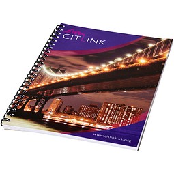Desk-Mate® A4 Notizbuch mit Spiralbindung, weiß/schwarz, 50 pages