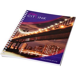 Desk-Mate® A4 Notizbuch mit Spiralbindung, weiß, 50 pages